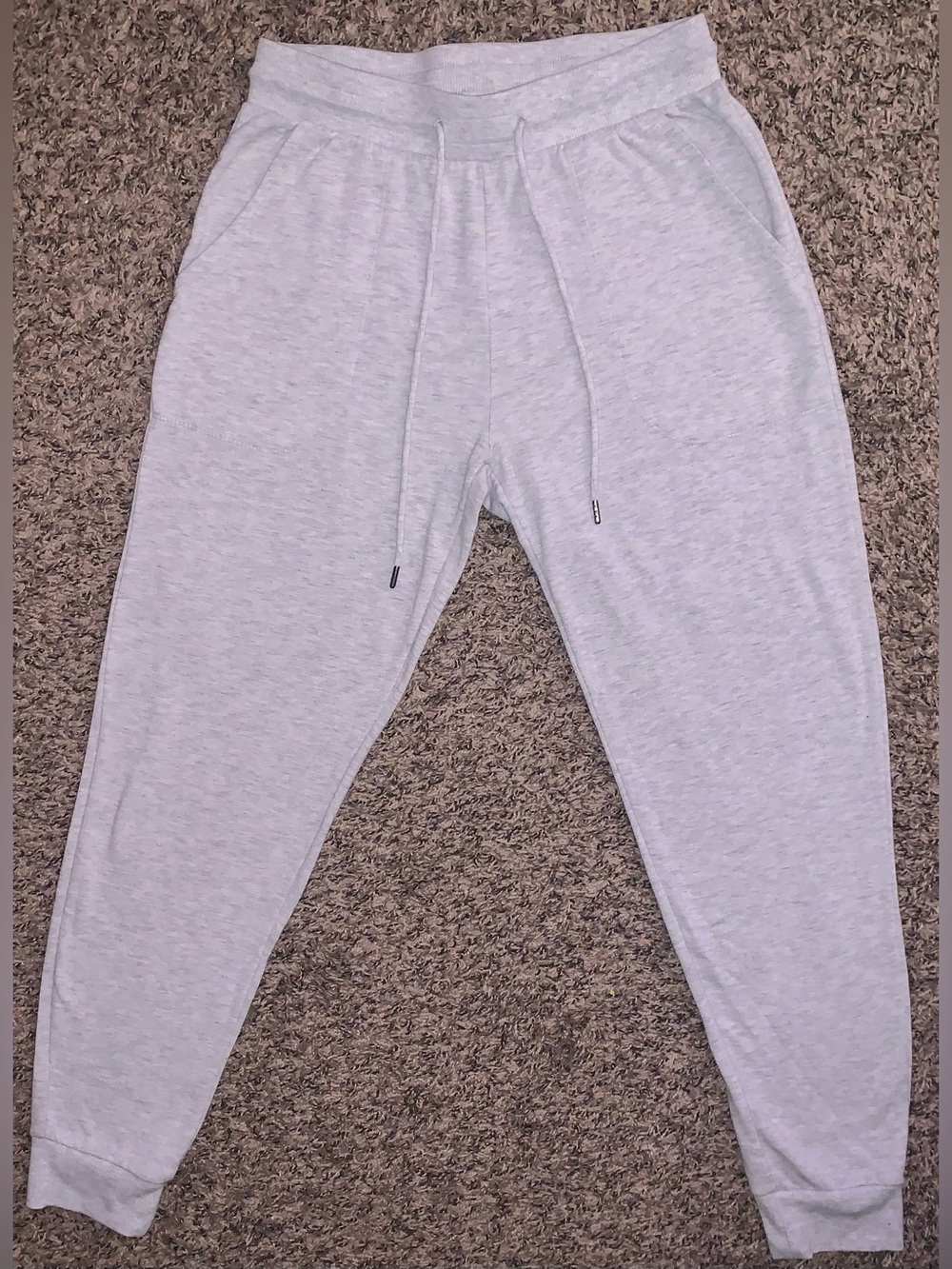 Stars Above Light Gray Sweatpants - Slim Tapered Joggers
